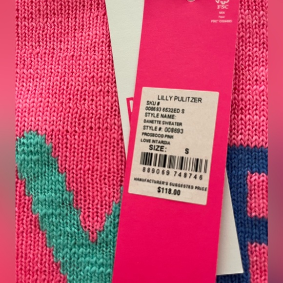 Lilly Pulitzer’s Danette sweater “LOVE” - Picture 2 of 2